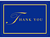 Thank you with blue background and yellow text/border